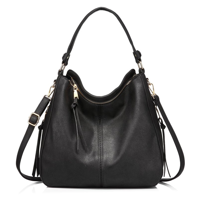 Realer Handbags for Women Large Designer Ladies Hobo bag Bucket Purse Faux Leather - Image 1